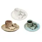 Incense Candle Holder Modern Ceramic Incense Holder for Yoga Study Bathroom