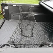 3 Pocket Trunk Cargo Net Storage Envelope Style Elastic Mesh For Toyota Tacoma