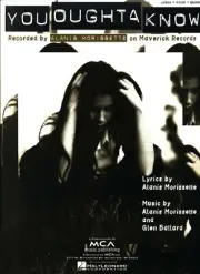 ALANIS MORISSETTE YOU OUGHTA KNOW SHEET MUSIC PIANO/VOCAL/GUITAR NEW ON SALE!!