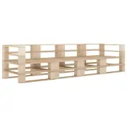 NNEVL Garden Pallet Sofa 4-Seater Wood