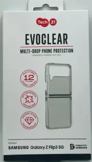 Tech21 EvoClear for Samsung Z Flip3 5G - Clear Case