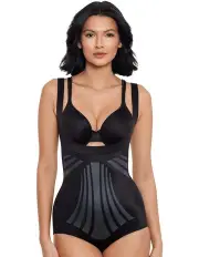 [Miraclesuit Shapewear] Modern Miracle Lycra Fit Sense Cupless Body Shaper in Black