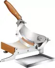 Stainless Steel Manual Meat Slicer - Heavy-Duty Kitchen Tool for Cheese, Jerky,
