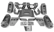Honda Talon Bungs 2 Seat Roll Cage Adapters 1 3/4" .095 &.120 wall with Brackets