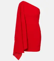 [Solace London] Solace London Layne draped asymmetric minidress UK 14 red