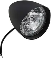 Motorcycle Bullet 5.75" H4 Headlight Len Compatible With Harley Sportster Dyna Touring Softail Bobber V-Rod Cruisers Choppers Custom Bikes