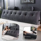 Headboard Wedge Pillow with 2 Pack Neck Roll Pillows Large Wedge Headboard Pi...