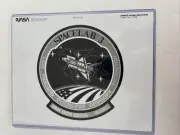 NASA Spacelab 3 Challenger Mission Patch Numbered Press Photo