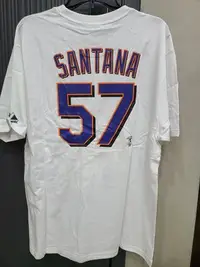 在飛比找Yahoo!奇摩拍賣優惠-MLB Majestic-大都會隊SANTANA 57號短背