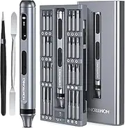 Electric Mini Screwdriver, 52 in 1 Homtronic Precision Screwdriver Set, [LED Light][OLED Display] [Magnetic] [Rechargeable] Long Lasting Torque Screwdriver Set for Repairing Phones Laptops PC Glasses