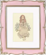Vintage Picture Frame 8X10 Pink Gold, 8 by 10 Ornate Decorative Antique Frame wi