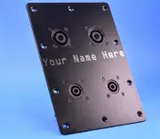 DIY Speaker Crossover Input Panel Jackplate 4 Neutrik Connectors By QSC WL212-SW
