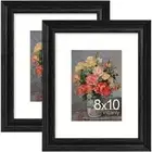 8x10 Picture Frames Set of 2, Ornate Vintage Photo Frame for Wall or Tabletop...