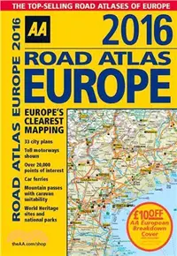 在飛比找三民網路書店優惠-Aa Road Atlas Europe 2016