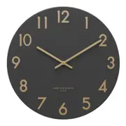 One Six Eight London JONES Charcoal 30cm Silent Wall Clock
