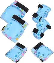 Kisangel 1Set Protective Gear Thickened Knee Pads Joint Guards for Roller Skating Biking Skateboarding Safe Comfortable Sports Protection for Boys for Outdoor Activities