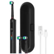Rotating Electric Toothbrush 3Modes with Travel Case and 2 Brush Heads