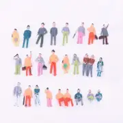 100X Multicolor Mix Painted Figures Perfect for Building Model Sand Tables