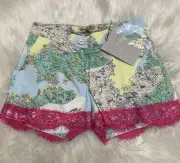 Emilio Pucci Junior Printed Lace Cuff Shorts Size 8Y