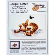 Cougar Kitten Sue Coleman Series Counted Cross Stitch Chart The Stitching Studio