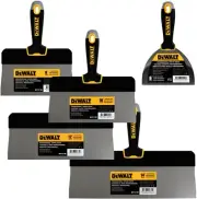 Drywall Taping Knife Set 8" 10" 12" 14" w/ 6" Putty Knife | DEWALT | DXTT-3-172