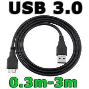 SuperSpeed USB 3.0 Micro B Hard Drive Cable For Seagate WD Toshiba PC Camera