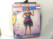 Captain Marvel Rubies Costume Girls Child Avengers Size Medium 8-10, New!