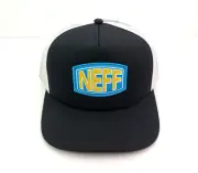Neff Fish On Adult Mens One Size Black White Adjustable Snapback Cap Hat