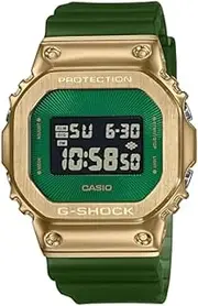 [Casio] G-Shock GM5600CL-3D Sport Digital Green Strap Men's Watch, Gold Dial, 49.6 × 43.2 × 12.9 mm