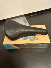 NOS Selle San Marco Rolls Classic Saddle Steel Rails Black, Le Rino NEW