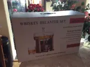 NIB Jillmobrand 1250 ml 6 PCS Whiskey Decanter Set 2 Whiskey Glasses