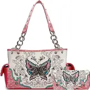 [WESTERN ORIGIN] womens Women's Western Style Handbags With Wallet Set