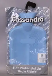 Cassandra Hot Water Bottle Single Ribbed On One Side (Assorted Colors) Pack of 1