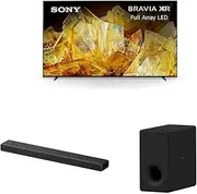 Sony XR85X90L TV with HT-A3000 Soundbar + SA-SW3 Wireless Subwoofer