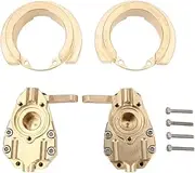 RC Brass Steering Cup Set with Gear Cover Counterweight Ring Knuckle Counterweight Set for TR AXXAS 4