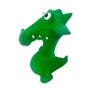 Waggly Rubber Sitting Crocodile Squeaker Dog Toy