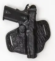 On Duty Conceal RH LH OWB Leather Gun Holster For Springfield 1911 5"