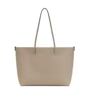 Fendi Roll Logo Embossed Shoulder Bag One size grey