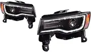 Car Lights Compatible For Jeep Grand Cherokee Headlights 2014-2020 LED Projetor Head Lamp Daytime Running Light Automotive Accessories