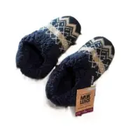 Muk Luks Geometric Suki Slipper - Navy - Size M (7-8) - NWT