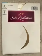 NIP! Silk Reflections Pantyhose Pearl AB Control Top Sandalfoot