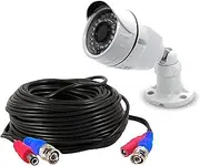 Elinz Bullet CCTV Security Camera AHD with BNC Video Cable 18M 1080P HD 2.0MP Night Vision Waterproof IP66 3 Axis Stand 90 Degree Angle View