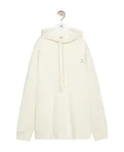 Relaxed fit hoodie in cotton XL,L,M White