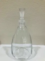 Vintage Lalique Crystal Wine Decanter with frosted lid