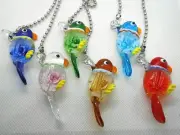 Glass Parrot Ceiling Fan Pull Light Lamp Chain- Mother's Day Gift