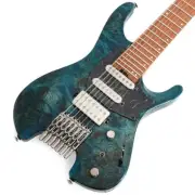 Ibanez Q547PB-COL (Cosmic Blue Low Gloss) Headless Electric Guitar with Gig Bag