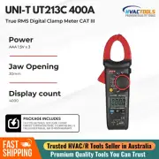 Uni-T UT213C 400A True RMS Digital Clamp Meter CAT III - 30mm Jaw, Frequency