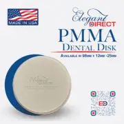 Super Temp PMMA Dental Disk 98mm Pre-Shaded 16 Vita Shades from Elegant Dental