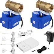 Automatic Water Leak Shut off Valve System,Water Leak Detector with 2 Valves,2 S