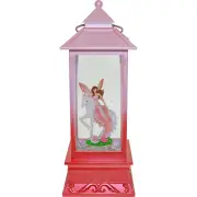 Cotton Candy - Pink Twirling Motion Lantern Fairy Riding Unicorn from Tates T...